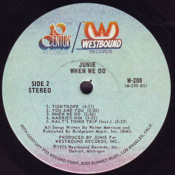 LP Junie Morrison: When We Do