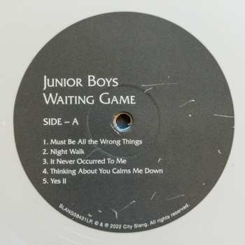 LP Junior Boys: Waiting Game CLR | LTD