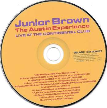 CD Junior Brown: The Austin Experience (Recorded Live At The Continental Club)