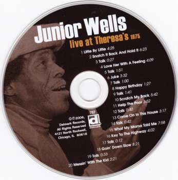 CD Junior Wells: Live At Theresa's 1975