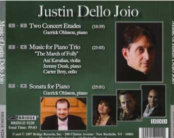 CD Jeremy Denk: Two Concert Etudes; Music For Piano Trio "The March Of Folly"; Sonata For Piano 
