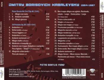 CD Dmitry Kabalevsky: Piano Sonata No.3, 24 Preludes