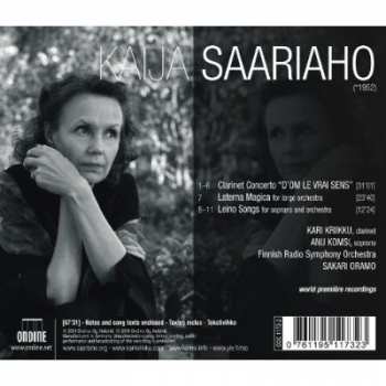 CD Kaija Saariaho: D'Om Le Vrai Sens · Laterna Magica · Leino Songs