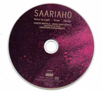 CD Orchestre De Paris: Notes On Light · Orion · Mirage