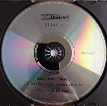 CD Fredrik Ullén: 100 Transcendental Studies For Piano 72-83
