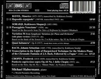 CD Kaikhosru Shapurji Sorabji: Transcription In The Light Of Harpsichord Technique For The Modern Piano Of The Chromatic Fantasia Of J.S. Bach, Followed By A Fugue And Other Piano Music And Transcriptions By Kaikhosru Sorabji