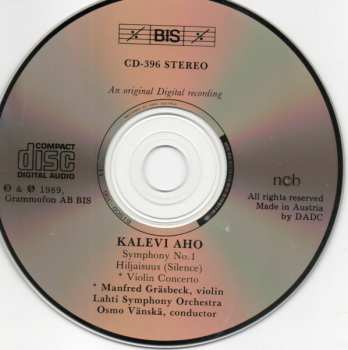 CD Lahti Symphony Orchestra: Symphony No. 1 / Hiljaisuus / Violin Concerto