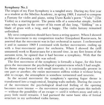 CD Lahti Symphony Orchestra: Symphony No. 1 / Hiljaisuus / Violin Concerto