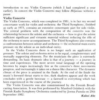 CD Lahti Symphony Orchestra: Symphony No. 1 / Hiljaisuus / Violin Concerto