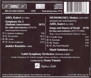 CD Modest Mussorgsky: Symphony No. 3 / Songs & Dances Of Death