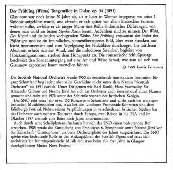 CD Alexander Glazunov: Symphony No. 1 / The Sea Op. 28 / Spring Op. 34