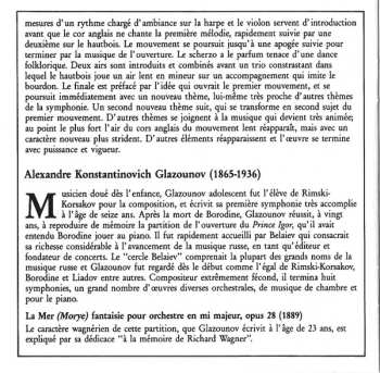 CD Alexander Glazunov: Symphony No. 1 / The Sea Op. 28 / Spring Op. 34