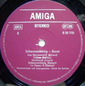 LP Karat: Schwanenkönig