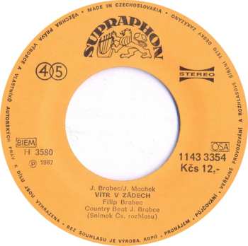 SP Karel Černoch: Víc Než Přítel (Don't Cry Joni) / Vítr V Zádech