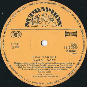 LP Karel Gott: Bílé Vánoce