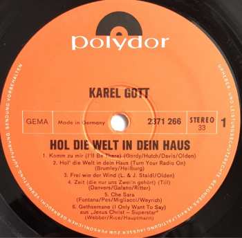 LP Karel Gott: Hol Die Welt In Dein Haus