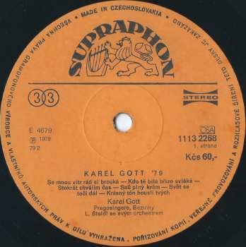 LP Karel Gott: Karel Gott '79