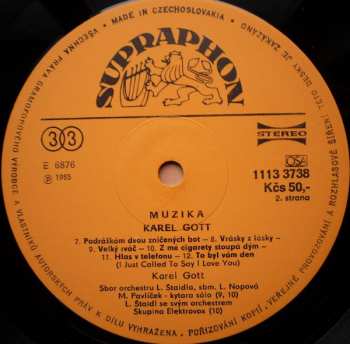 LP Karel Gott: Muzika