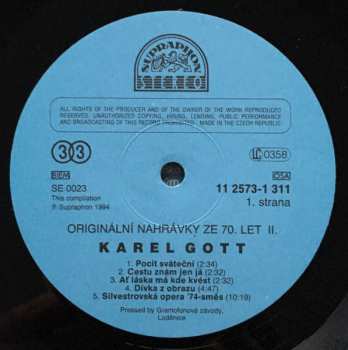 3LP Karel Gott: Originální Nahrávky Ze 70. Let