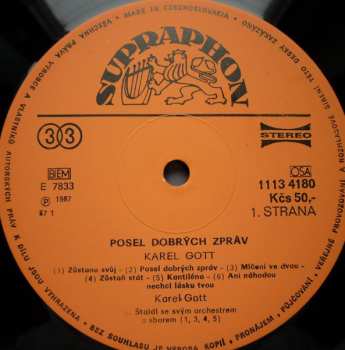 LP Karel Gott: Posel Dobrých Zpráv