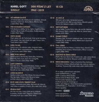 15CD/Doos Karel Gott: Singly (300 Písní Z Let 1962-2019)