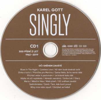 15CD/Doos Karel Gott: Singly (300 Písní Z Let 1962-2019)