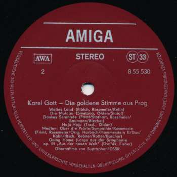 LP Karel Gott: Die Goldene Stimme Aus Prag