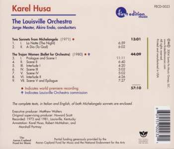 CD Karel Husa: Two Sonnets From Michelangelo, The Trojan Women