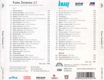 2CD Karel Svoboda: 65 (Originální Nahrávky Největších Hitů)
