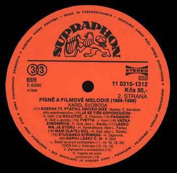2LP Karel Svoboda: Písně A Filmové Melodie 1966-1988