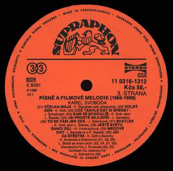 2LP Karel Svoboda: Písně A Filmové Melodie 1966-1988