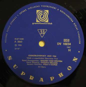 LP Karel Velebný: Československý Jazz 1966