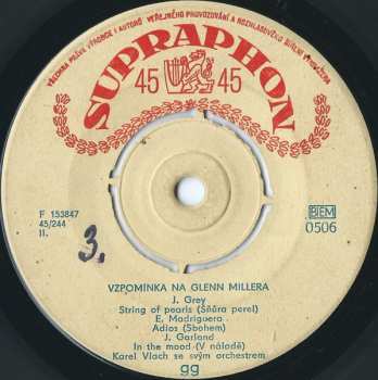 SP Karel Vlach Orchestra: Vzpomínka Na Glenn Millera