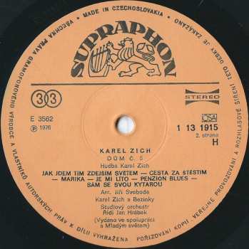 LP Karel Zich: Dům Č. 5