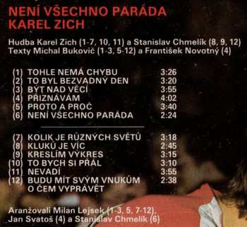 LP Karel Zich: Není Všechno Paráda