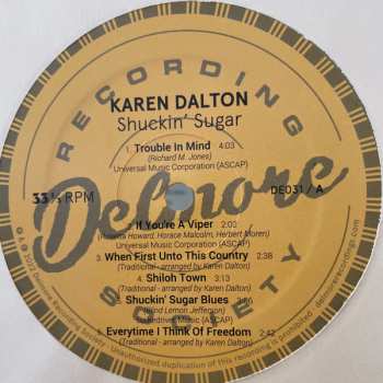 LP Karen Dalton: Shuckin' Sugar CLR | LTD