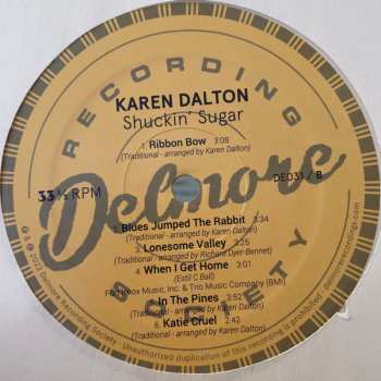 LP Karen Dalton: Shuckin' Sugar CLR | LTD