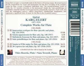 2CD Sigfrid Karg-Elert: Complete Works For Flute