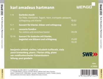 CD Karl Amadeus Hartmann: Concerto Funebre