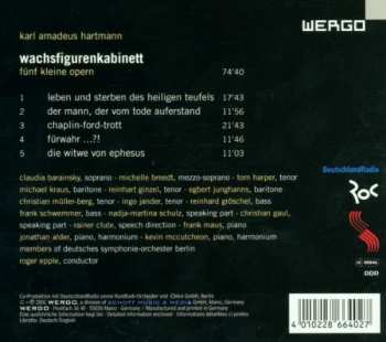CD Karl Amadeus Hartmann: Wachsfigurenkabinett (5 Kleine Opern)