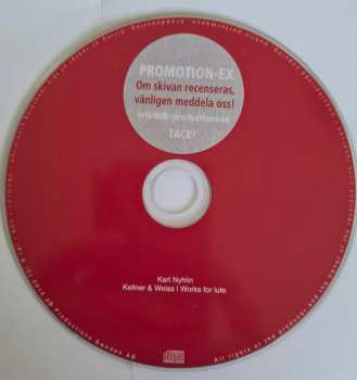 CD Karl Nyhlin: Kellner & Weiss - Works For Lute