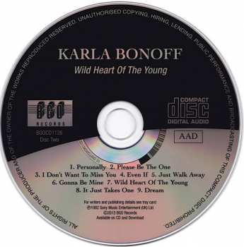 2CD Karla Bonoff: Karla Bonoff / Restless Nights / Wild Heart Of The Young