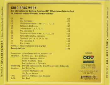 CD/DVD Johann Sebastian Bach: Gold.Berg.Werk