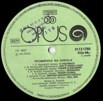 LP Karol Duchoň: Spomienka Na Karola
