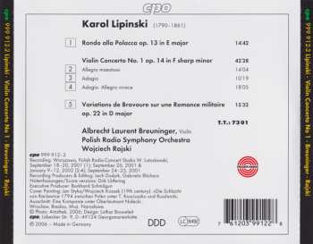 CD Wojciech Rajski: Violin Concerto No 1 ∙ Rondo Alla Polacca ∙ Variations