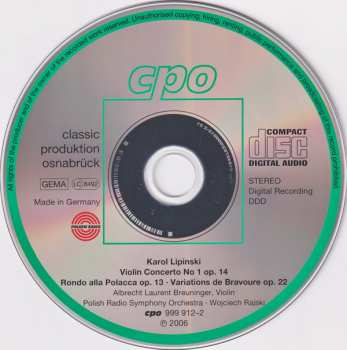CD Wojciech Rajski: Violin Concerto No 1 ∙ Rondo Alla Polacca ∙ Variations
