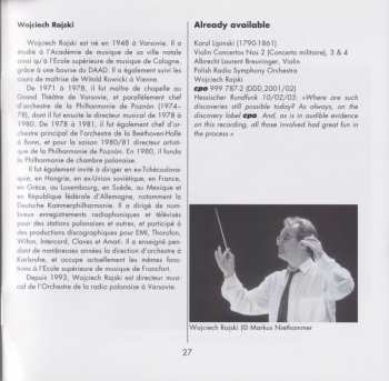 CD Wojciech Rajski: Violin Concerto No 1 ∙ Rondo Alla Polacca ∙ Variations