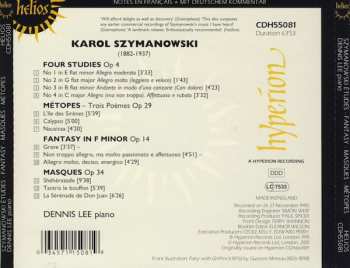 CD Karol Szymanowski: Etudes • Fantasy • Métopes • Masques