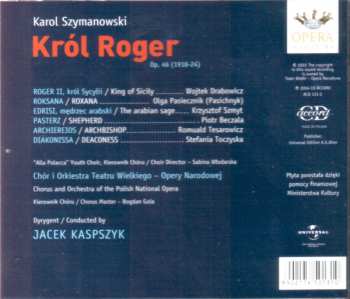 CD Karol Szymanowski: Krol Roger - Op. 46 (1918-24)