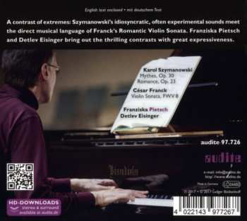 CD César Franck: Works For Violin & Piano